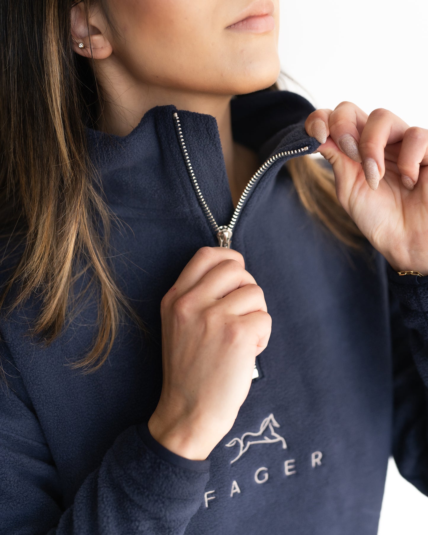Fager Molly Half Zip Fleece Navy