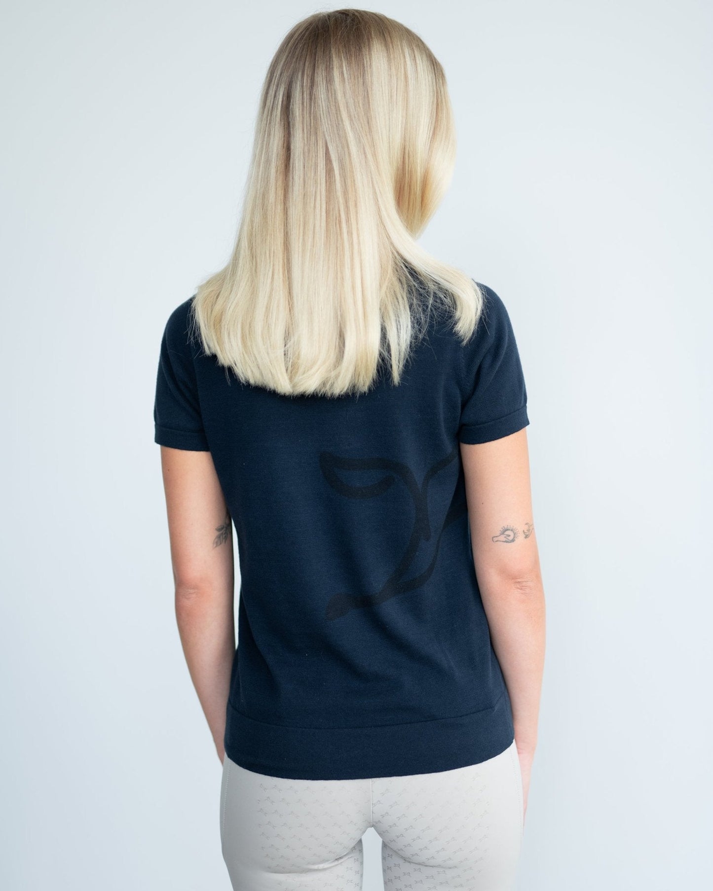 Fager Blake Polo Shirt Navy - Horse Bit Emporium