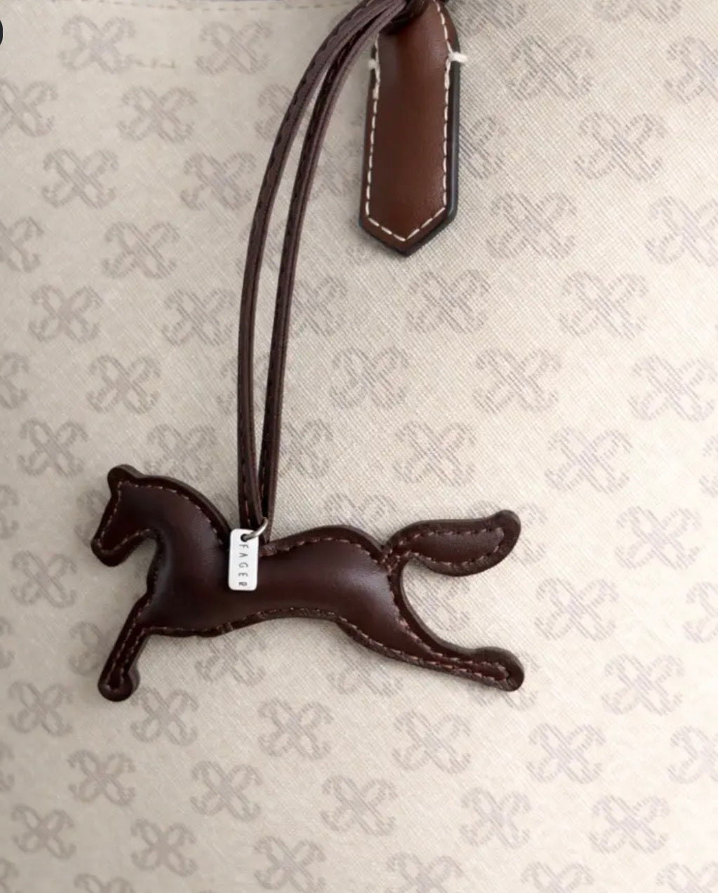 Fager Bag Charm Brown