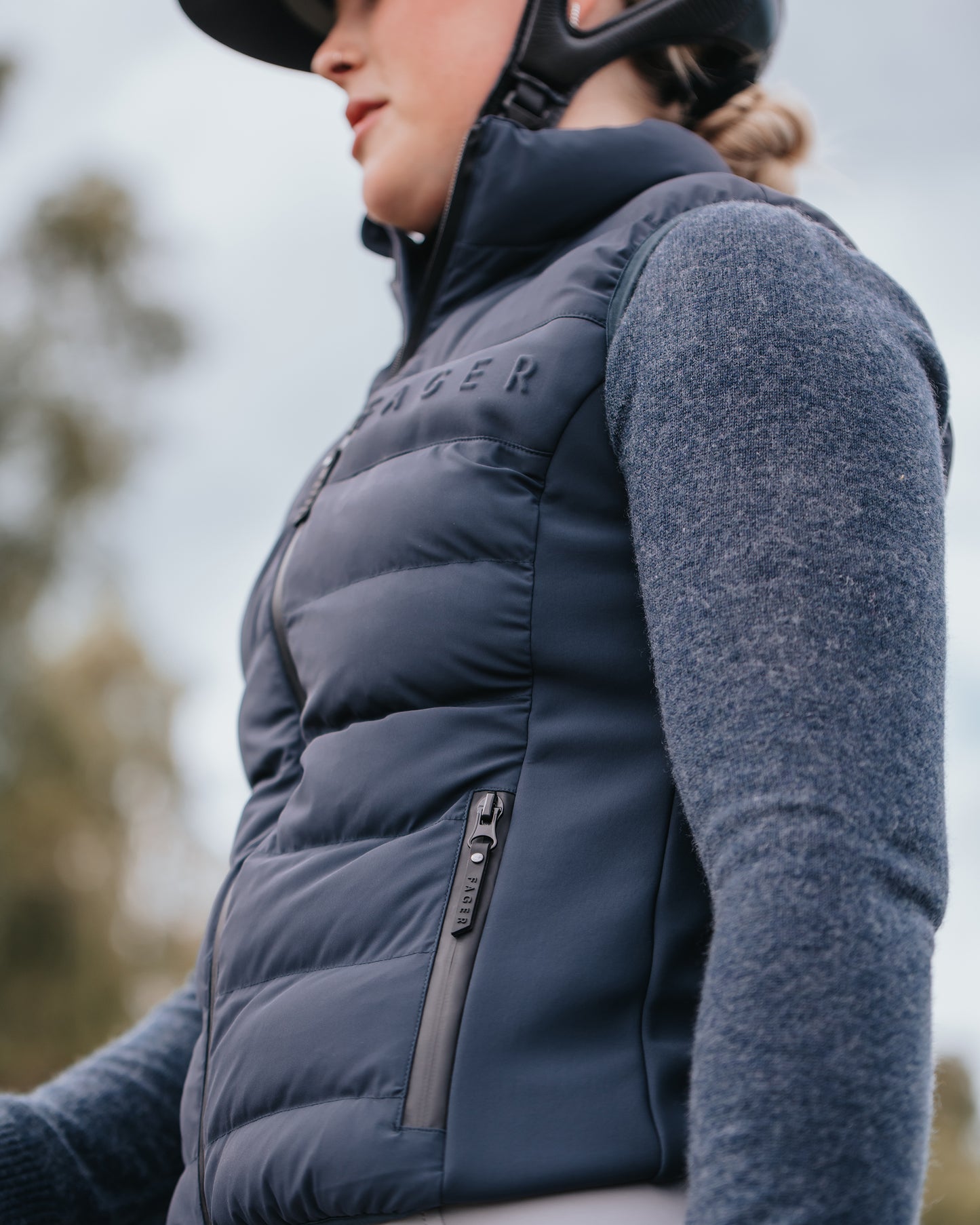 Fager Alexa Hybrid Vest Navy