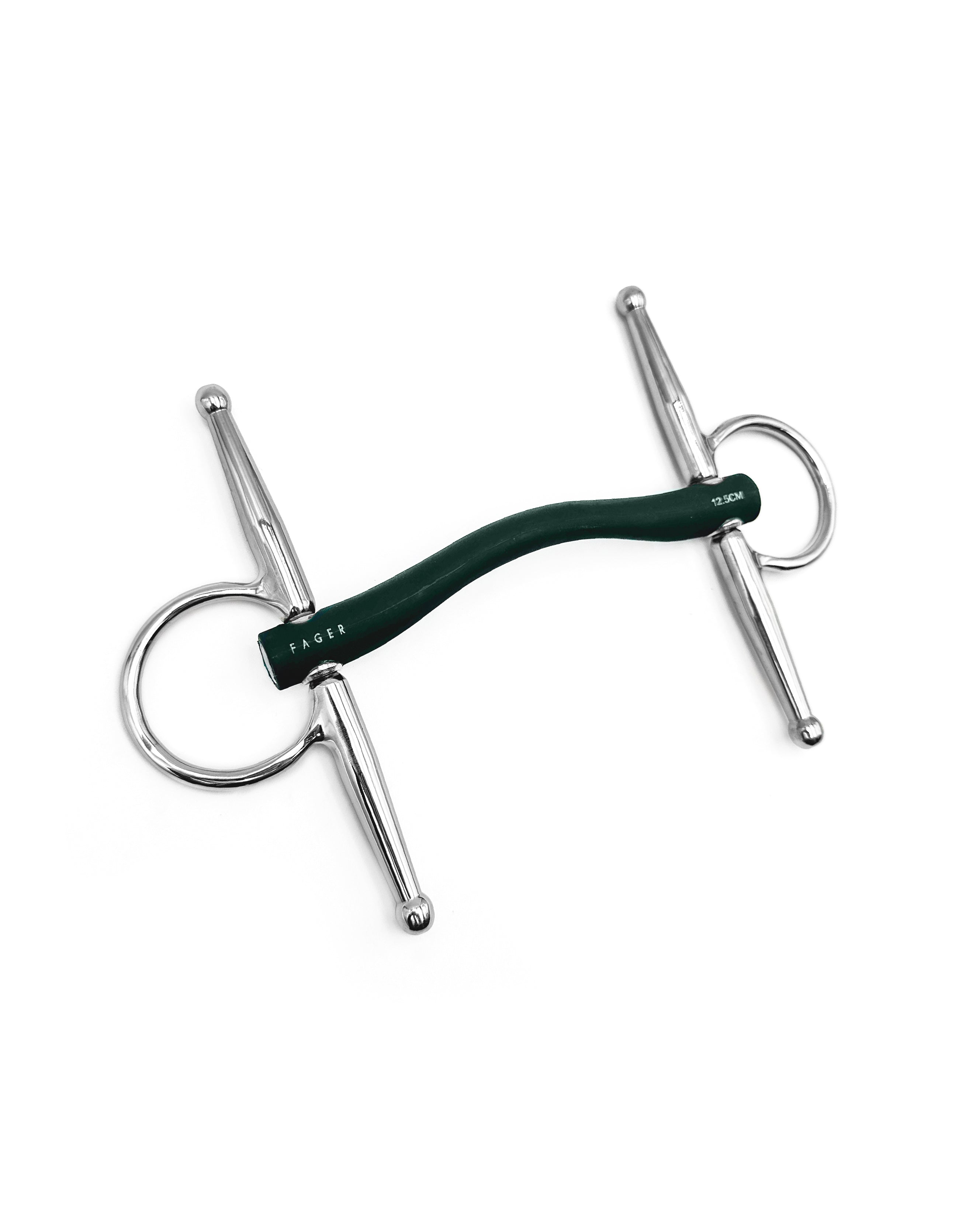 Fager Andrea Hard Rubber Full Cheek Bit | Preorder