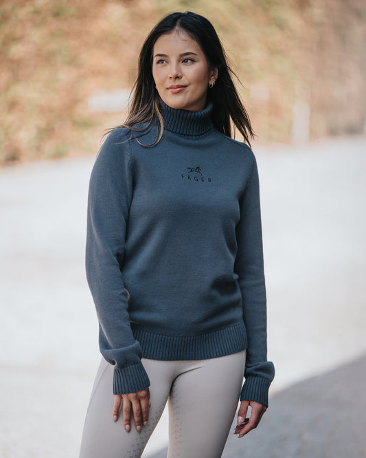 Fager Jackie Turtleneck Sweater Blue