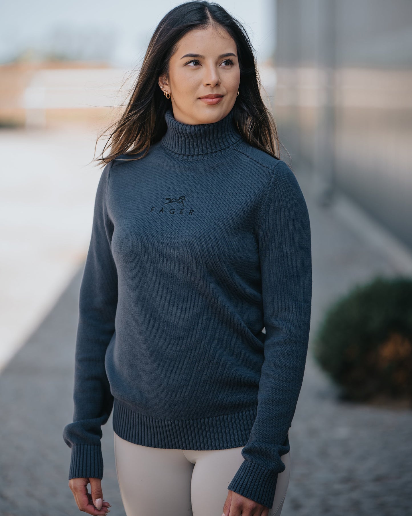 Fager Jackie Turtleneck Sweater Blue