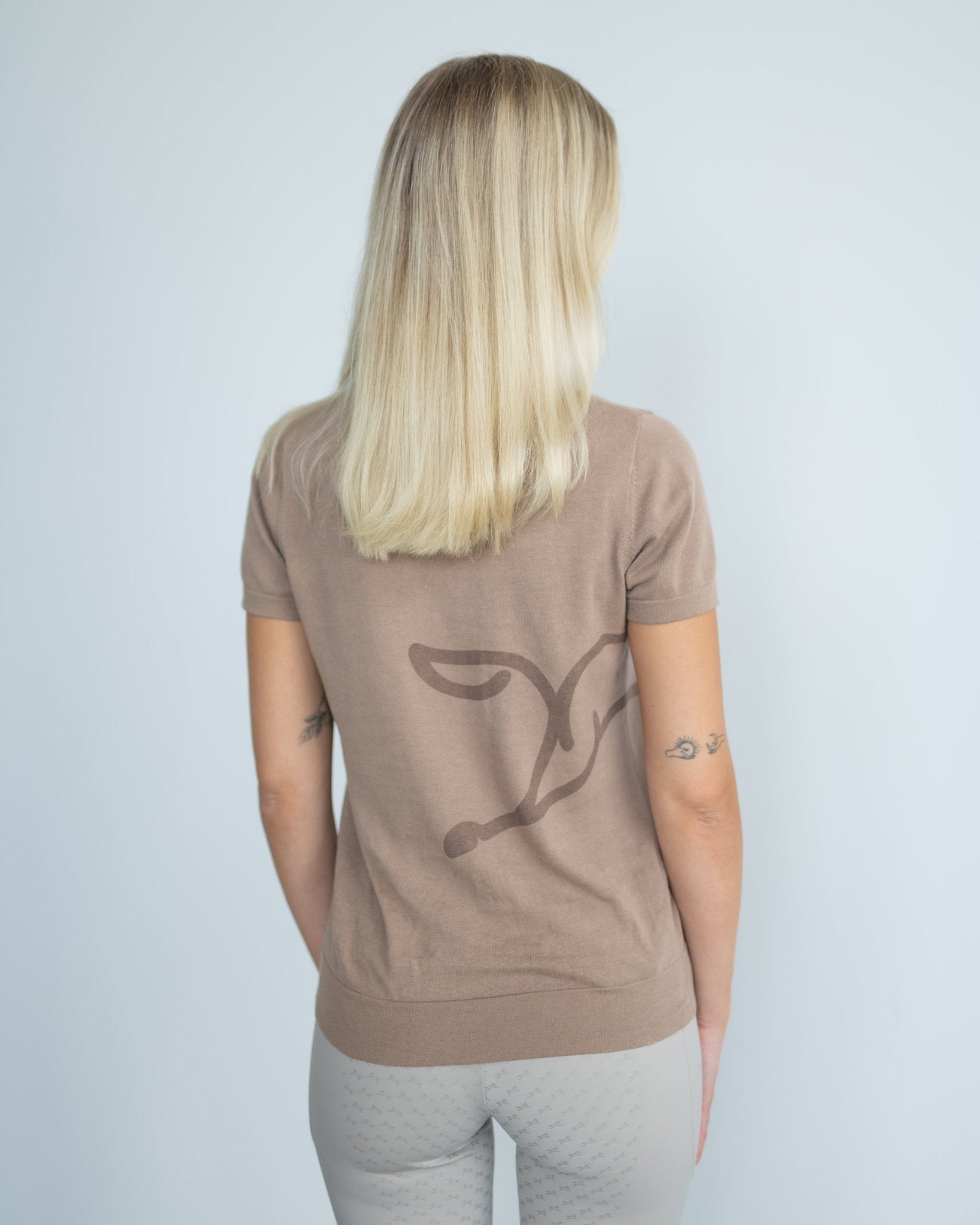 Fager Blake Polo Shirt Latte - Horse Bit Emporium