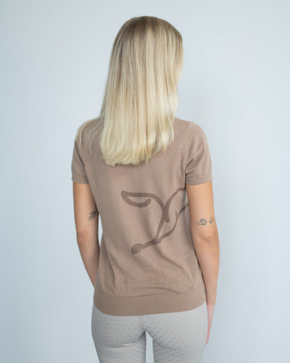 Fager Blake Polo Shirt Latte - Horse Bit Emporium