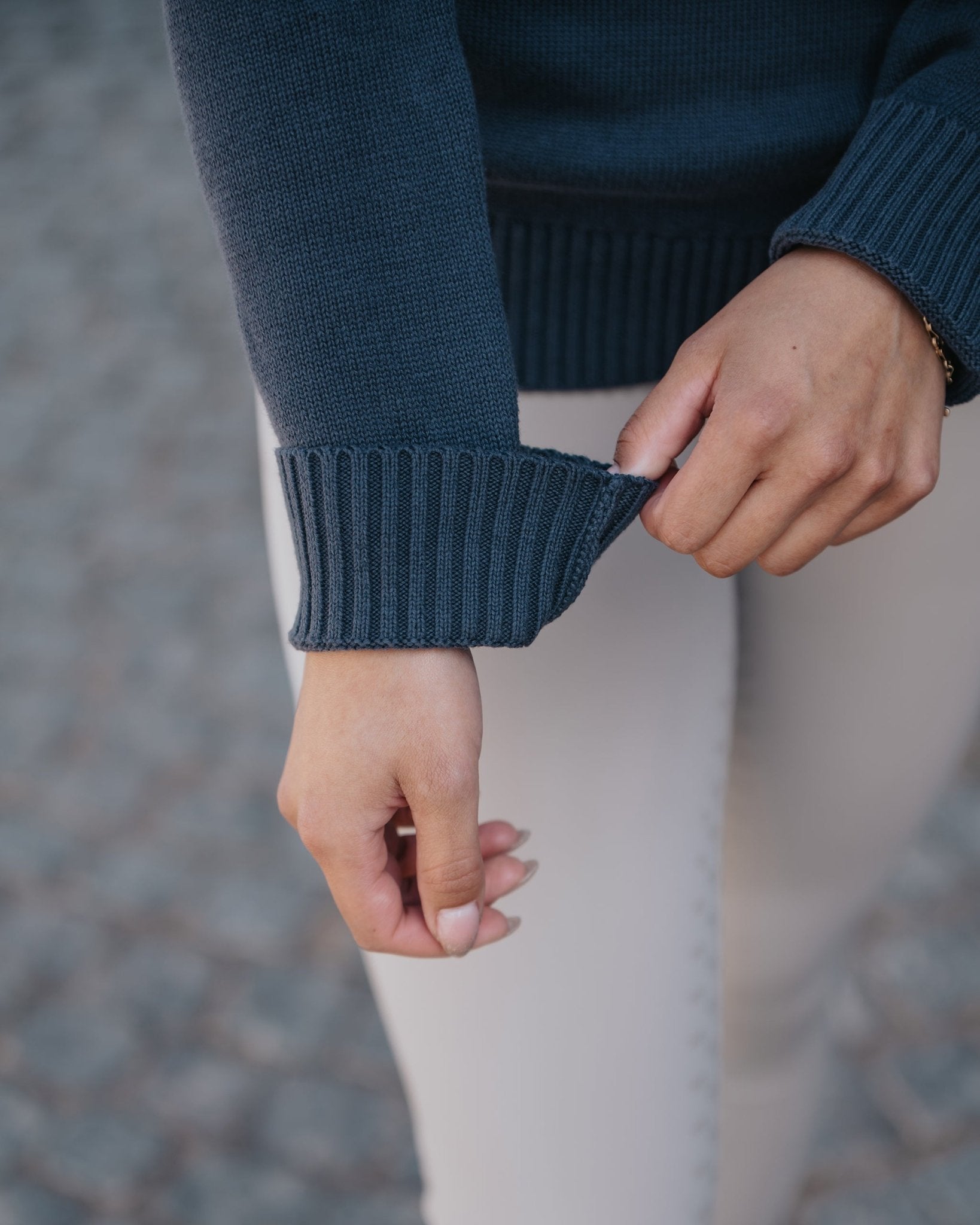 Fager Kim Half Zip Sweater Navy - Horse Bit Emporium