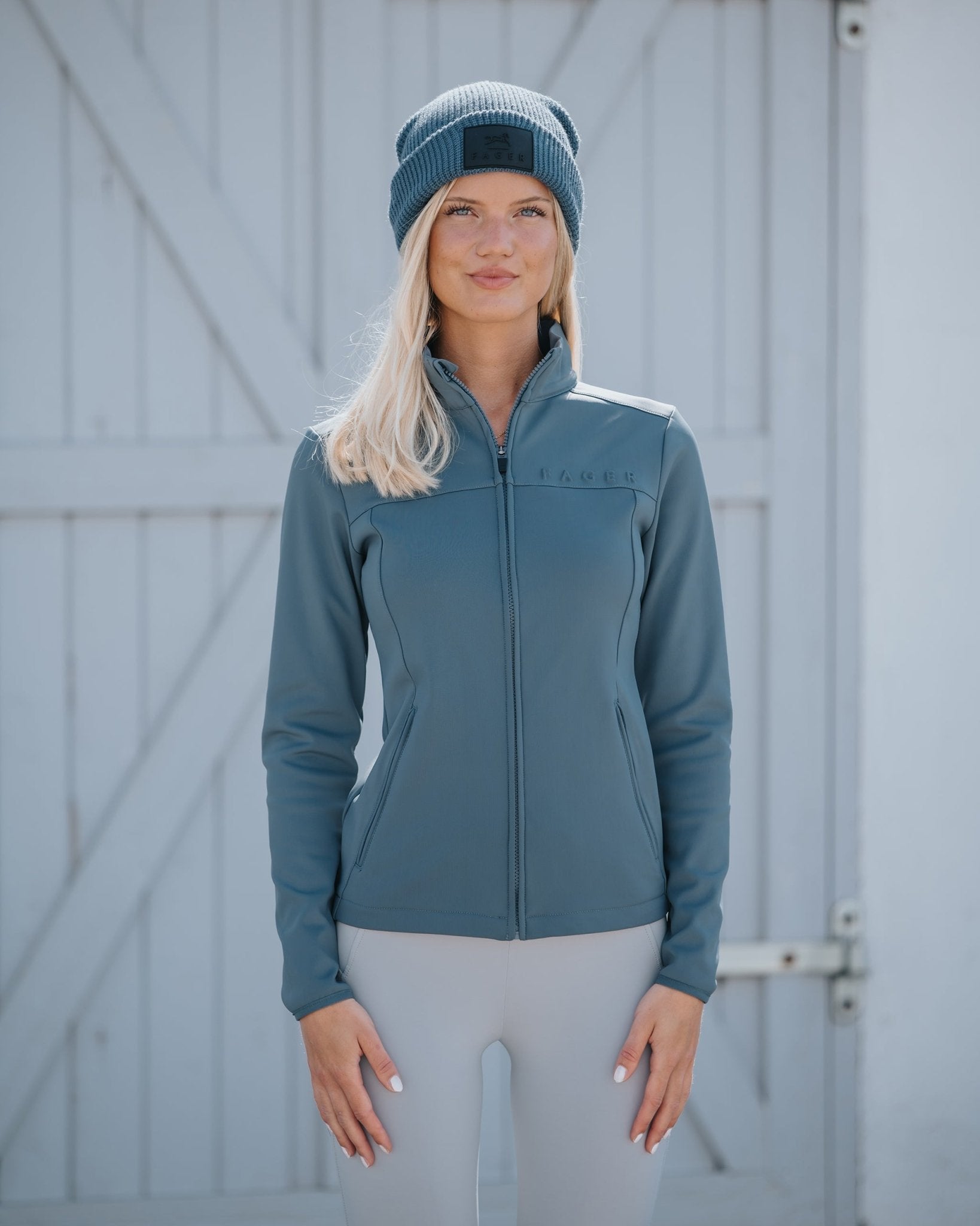 Fager Vera Full Zip Sports Jacket Ice Blue - Horse Bit Emporium