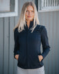 Fager Vera Full Zip Sports Jacket Navy - Horse Bit Emporium