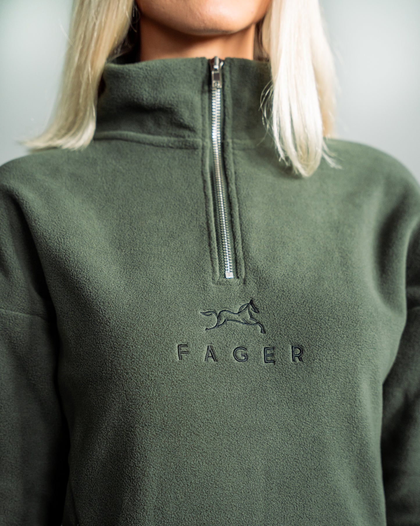 Fager Molly Half Zip Fleece Green