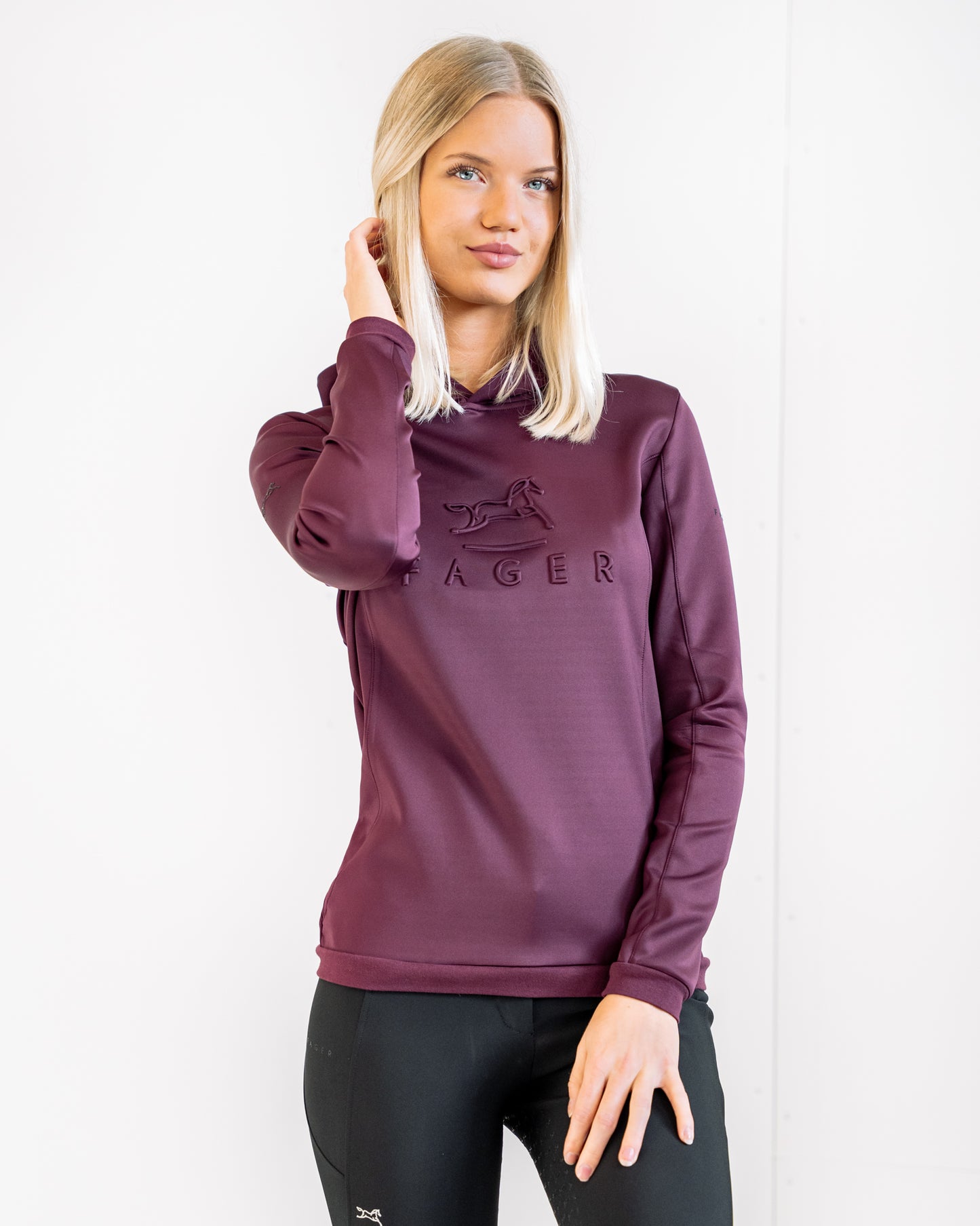 Fager Polly Hoodie Burgundy