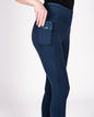 Fager Stella High Waisted Full Seat Comfort Leggings Navy