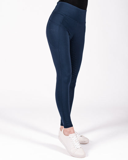 Fager Stella High Waisted Full Seat Comfort Leggings Navy