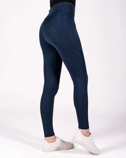 Fager Stella High Waisted Full Seat Comfort Leggings Navy